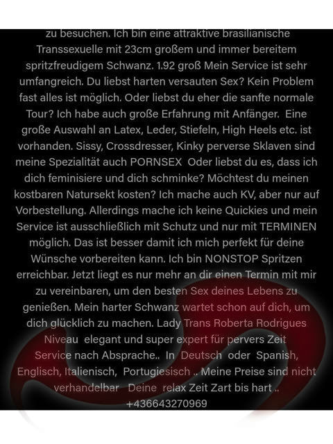 Transsexuelle | Shemales: Bild TS Roberta Rodrigues in Linz