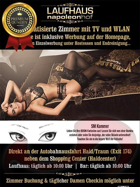  - Nightclubs | Nachtclubs:  Laufhaus Napoleonhof  in Oberösterreich  / Haid bei Ansfelden , Wiener Strae 33 